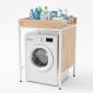 Kệ máy giặt 72x70x117cm gỗ cao su KMG68034