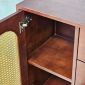 Tủ trang trí 100x35x85cm gỗ cao su KTB68278