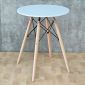 Bàn cafe Eames tròn 60cm màu trắng hoặc đen CFD68017