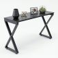 Bàn console 120x40x70cm chân chữ X gỗ cao su TT68375