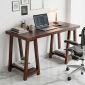 Bàn làm việc 140x60cm gỗ tràm kết hợp kệ để CPU BD68176