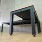 Bàn góc L ngồi bệt 140x120cm gỗ plywood màu IDE003