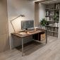 Bàn có tủ treo 160x70cm gỗ tự nhiên HBTA027