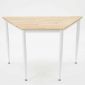 Bàn làm việc hình thang 120x60cm gỗ cao su chân sắt CONE HBLG046
