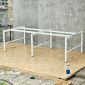 Chân sắt cho bàn cụm 4 chỗ 240x112cm sơn tĩnh điện HCRT047