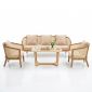 Combo bộ bàn ghế sofa Harvey gỗ Ash CBSF68076