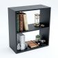 Kệ sách 2 tầng 60x28x65cm gỗ cao su KS68373