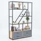 Kệ tủ trang trí 120x35x180cm gỗ cao su KTT68087