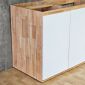 Tủ bếp dưới 323x60x85cm mặt đá hoa cương gỗ cao su TBD68014