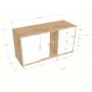Tủ hồ sơ thấp 120x45x63cm gỗ plywood TCN68099