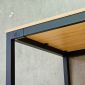 Bàn làm việc 160x80cm gỗ Plywood màu bê tông chân sắt Uconcept HBUC044