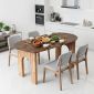 Bàn ăn Oval 160x80cm gỗ tràm BA68317