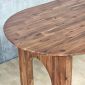 Bàn ăn Oval 160x80cm gỗ tràm BA68317