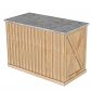 Bàn đảo bếp 120x61x85cm mặt đá gỗ cao su KISL014
