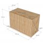 Bàn đảo bếp 120x61x85cm mặt đá gỗ cao su KISL014