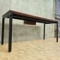Bàn làm việc có hộp điện 175x60cm gỗ cao su ZD046