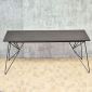 Bàn ăn ngoài trời 180x80cm gỗ nhựa BNT007