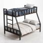 Giường tầng 3 người khung sắt gỗ cao su - GT025