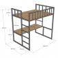 Giường tầng 160cm kết hợp bàn làm việc - GT023