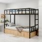 Giường tầng lắp ráp 106x216x160cm gỗ cao su GT022
