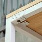 Kệ máy giặt máy sấy 94x62x204cm gỗ cao su khung sắt KMG68036
