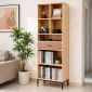 Kệ hồ sơ có ngăn kéo 70x35x195cm gỗ cao su THS68082