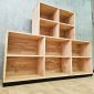 Kệ trang trí 150x30x120cm gỗ cao su KTB68259