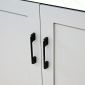 Tủ bếp dưới 1m2 gỗ cao su cửa chạy viền TBD68009