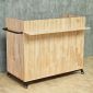 Quầy cafe di động 120x60x85cm gỗ cao su BLT68034