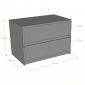 Tủ đầu giường 65x40x45cm gỗ cao su TDG68078