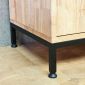 Tủ đựng thùng rác 80x40x95cm gỗ cao su TDR004