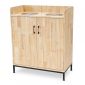 Tủ đựng thùng rác 80x40x95cm gỗ cao su TDR004