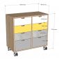 Tủ lưu trữ di động 80x40x77cm gỗ plywood TCN68102