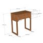 Tủ thờ gia tiên 107x61x127cm gỗ cao su TTGT004