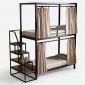 Sleepbox 2 tầng cho nệm 100x200cm gỗ plywood chân sắt GT029