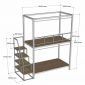Sleepbox 2 tầng cho nệm 100x200cm gỗ plywood chân sắt GT029