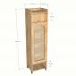 Tủ để giày 39x33x140cm gỗ cao su KG68129