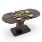 Bàn ăn Oval 160x70cm gỗ tràm BA68311
