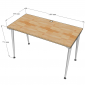 Bàn làm việc 140x60cm gỗ cao su hệ CONE HBCO085