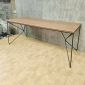 Bàn ăn ngoài trời 180x80cm gỗ nhựa BNT007
