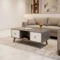 Bàn sofa MUNLO 100x50x40cm gỗ cao su TT68369