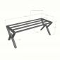 Chân sắt cho bàn ăn 200x80cm sơn tĩnh điện CHB68125