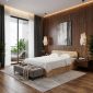 Giường ngủ cho nệm 160x200cm gỗ cao su có hộc kéo GN68080