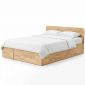 Giường ngủ cho nệm 120x200cm gỗ cao su có hộc kéo GN68080