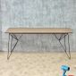 Bàn ăn ngoài trời 180x72cm gỗ nhựa BNT007