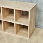 Kệ giày ô vuông 10 ngăn 110x30x45cm gỗ cao su KG68088