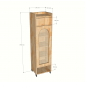 Tủ để giày 39x33x140cm gỗ cao su KG68129