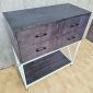 Bàn console 4 ngăn tủ 90x40x100cm gỗ cao su CST109