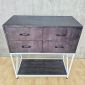 Bàn console 4 ngăn tủ 90x40x100cm gỗ cao su CST109