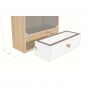 Tủ thuốc gia đình 40x30x49cm cửa kính gỗ plywood TTYT002